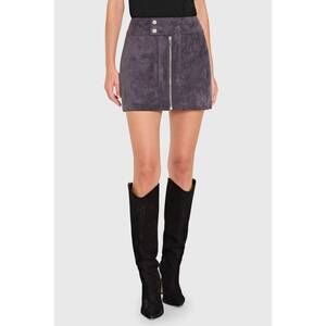 NEW AMANDA UPRICHARD becker skirt in graphite